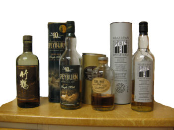 En Whiskyprovning med bde Japan och Scotland